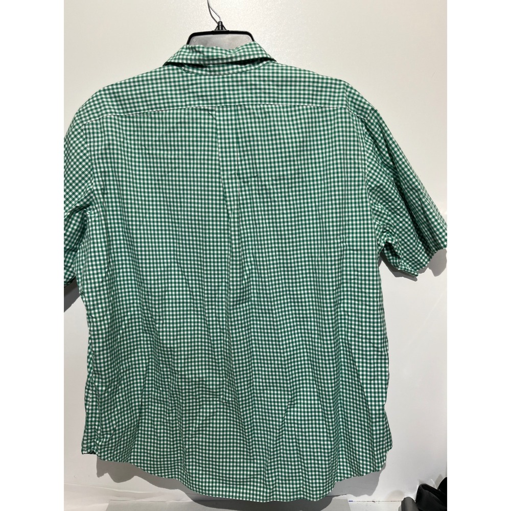 Ralph Lauren Mens XXL Classic Fit Green Gingham Short Sleeve Button Down Shirt - Picture 8 of 10